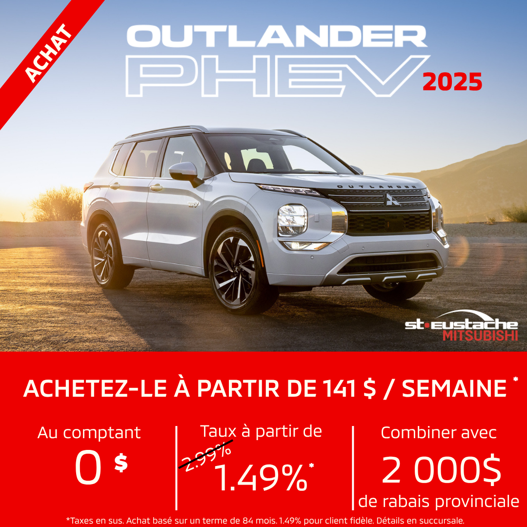 Mitsubishi Outlander PHEV Achat