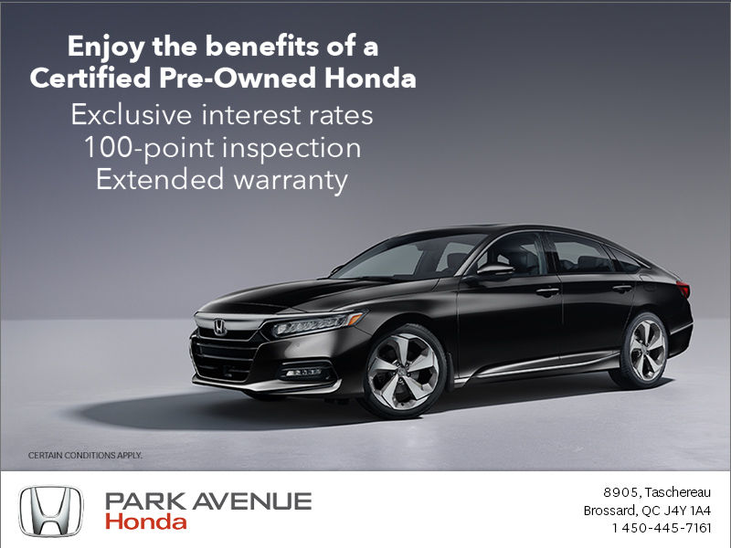 Certified Pre-owned Honda