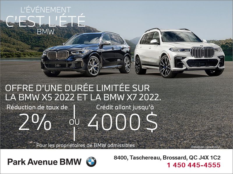 Park Avenue BMW à Brossard | BMW X5 et X7 2022