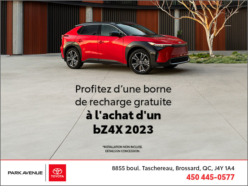 Borne de recharge du BZ4X gratuite