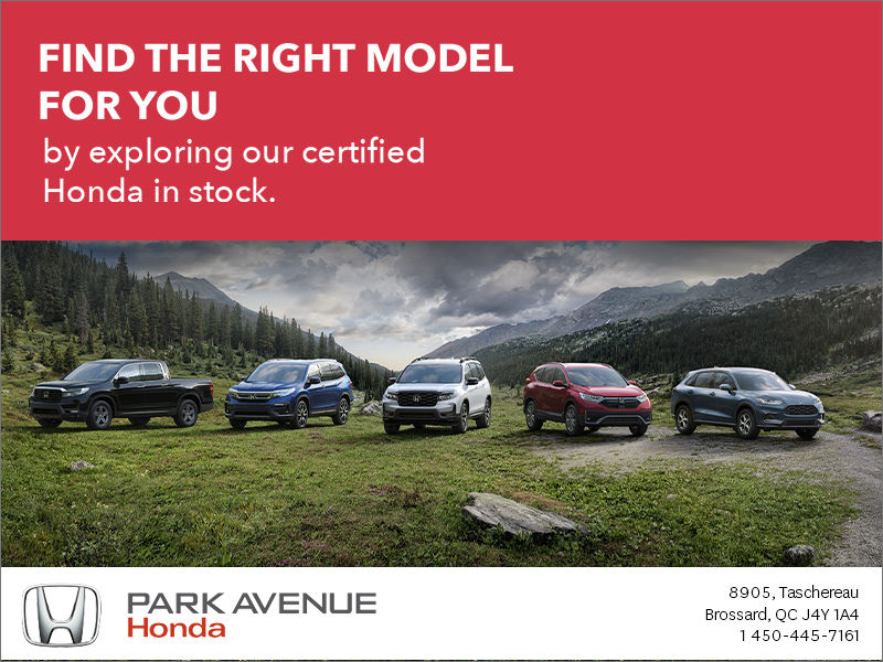 Find the Honda for you