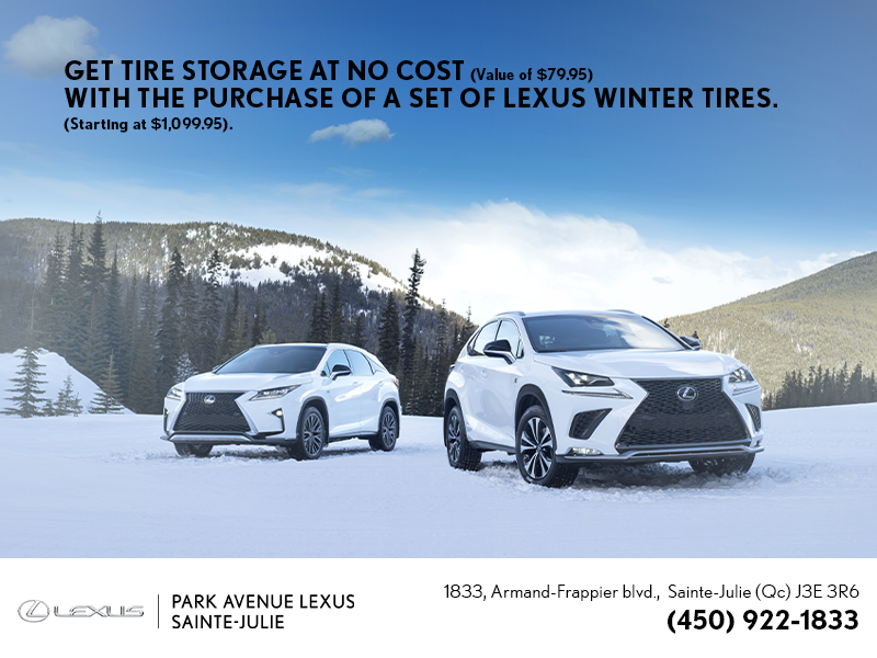No cost tire storage