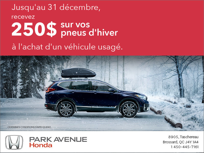 Rabais sur les pneus d'hiver