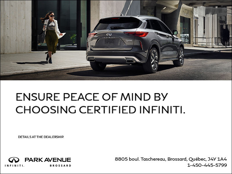 Discover Certified Pre-Owned INFINITI Models