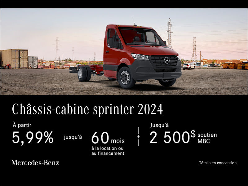 Sprinter Châssis-Cabine 2024 - Vente au gros