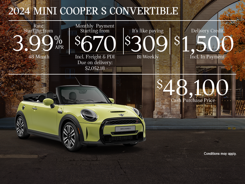 The 2024 MINI Cooper S Convertible