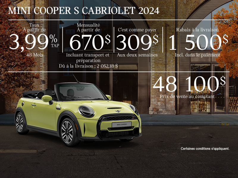 La MINI Cooper S Cabriolet 2024
