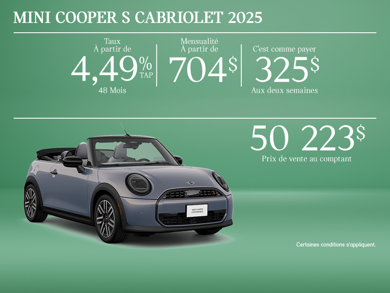 La MINI Cooper S Cabriolet 2025