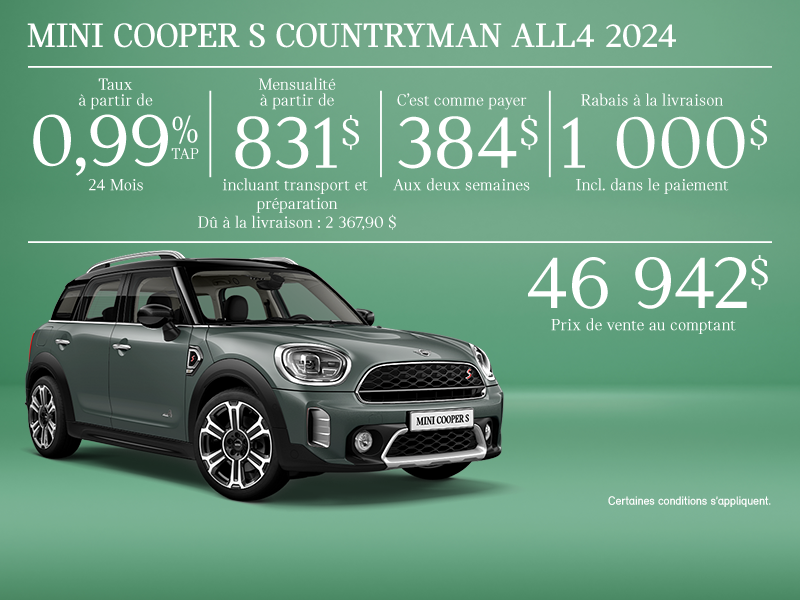 La MINI Cooper S Countryman ALL4 2024