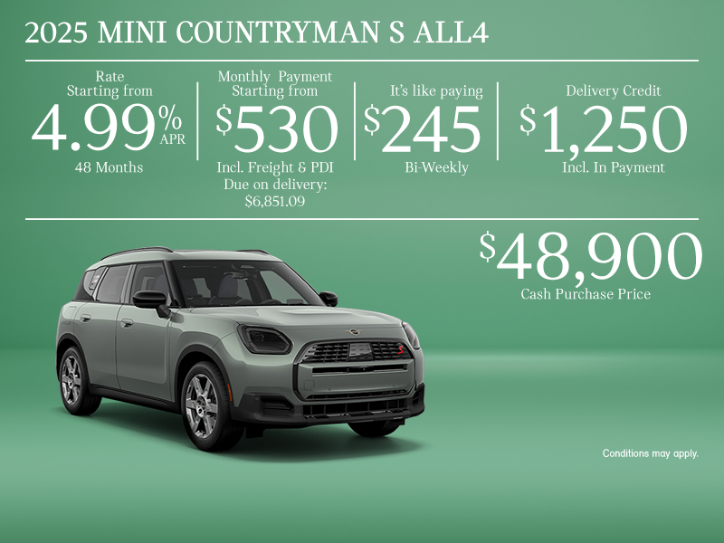 The 2025 MINI Cooper Countryman S ALL4