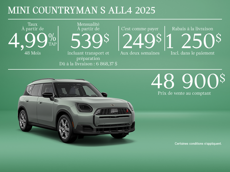 La MINI Cooper Countryman S ALL4 2025