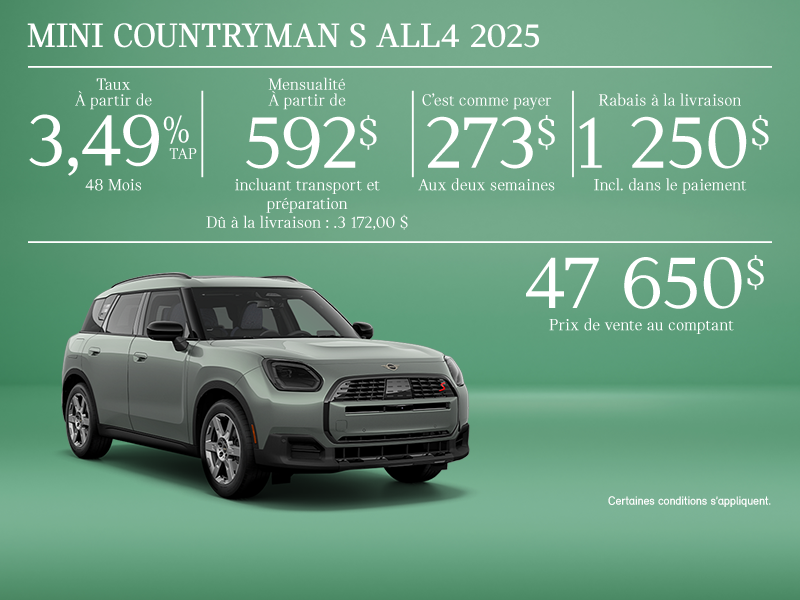 La MINI Cooper Countryman S ALL4 2025