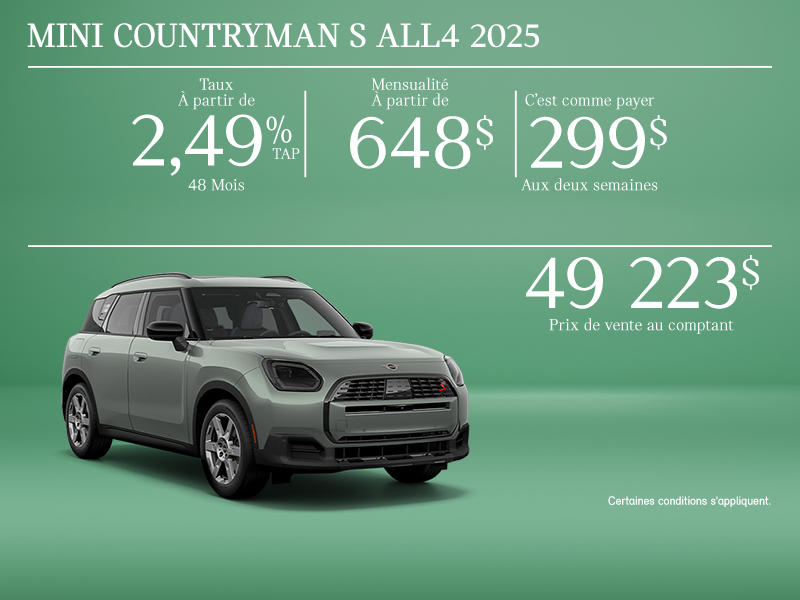 The 2025 MINI Cooper Countryman S ALL4