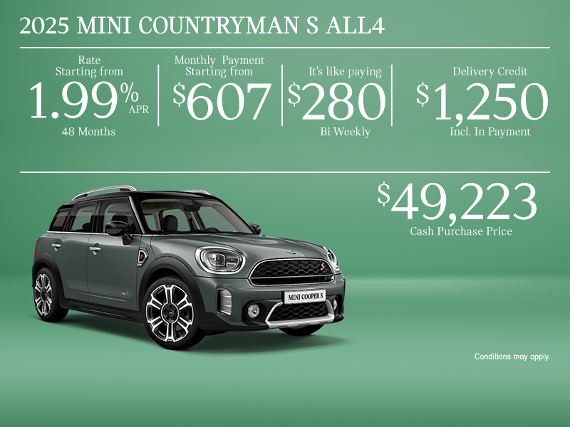 The 2025 MINI Cooper Countryman S ALL4