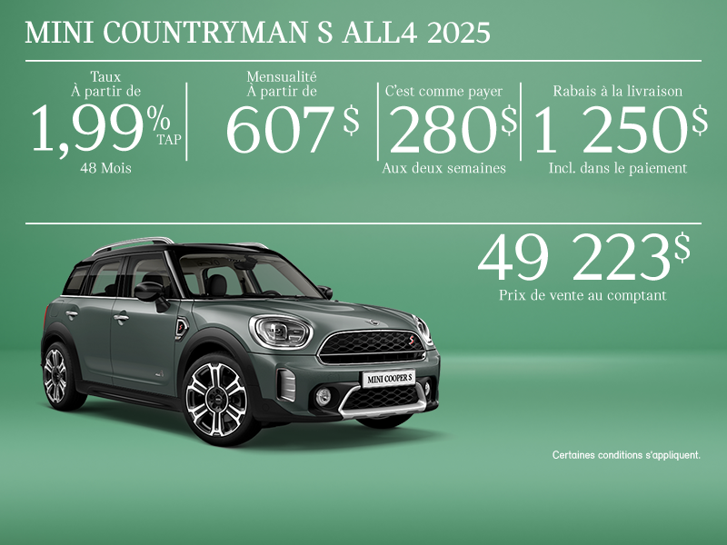 La MINI Cooper Countryman S ALL4 2025