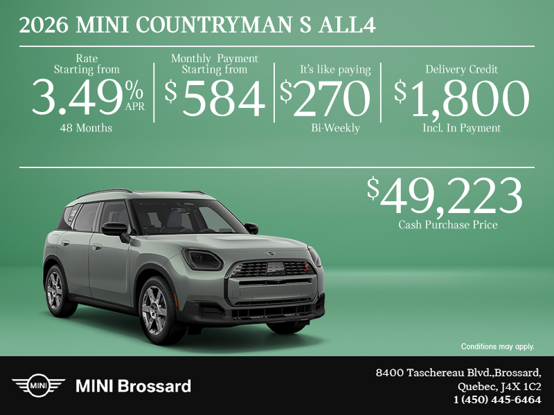 The 2026 MINI Countryman S ALL4