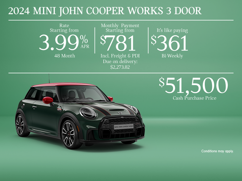 The 2024 MINI John Cooper Works 3-Door