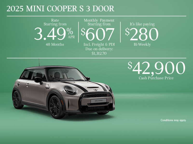 The 2025 MINI Cooper S 3-Door