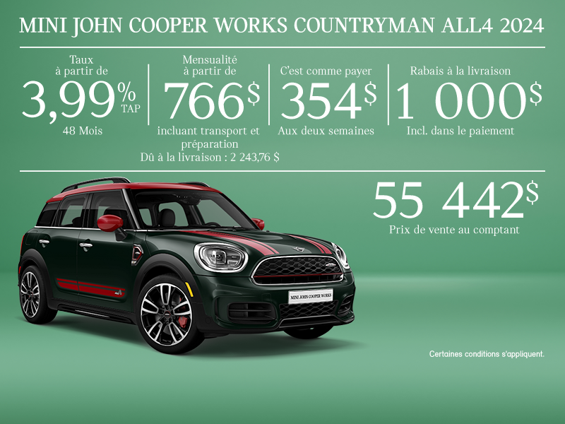 La MINI John Cooper Works Countryman ALL4 2024