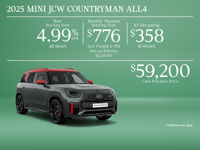 The 2025 MINI JCW Countryman ALL4