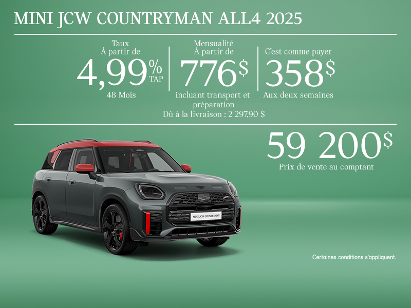 La MINI JCW Countryman ALL4 2025