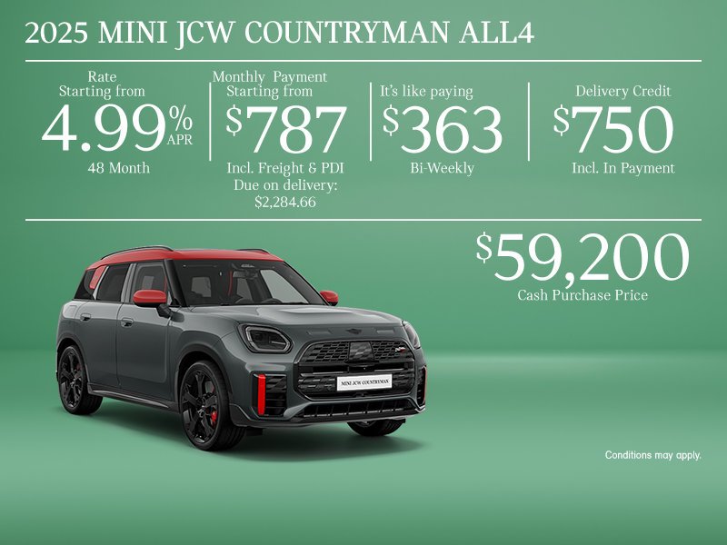 The 2025 MINI JCW Countryman ALL4