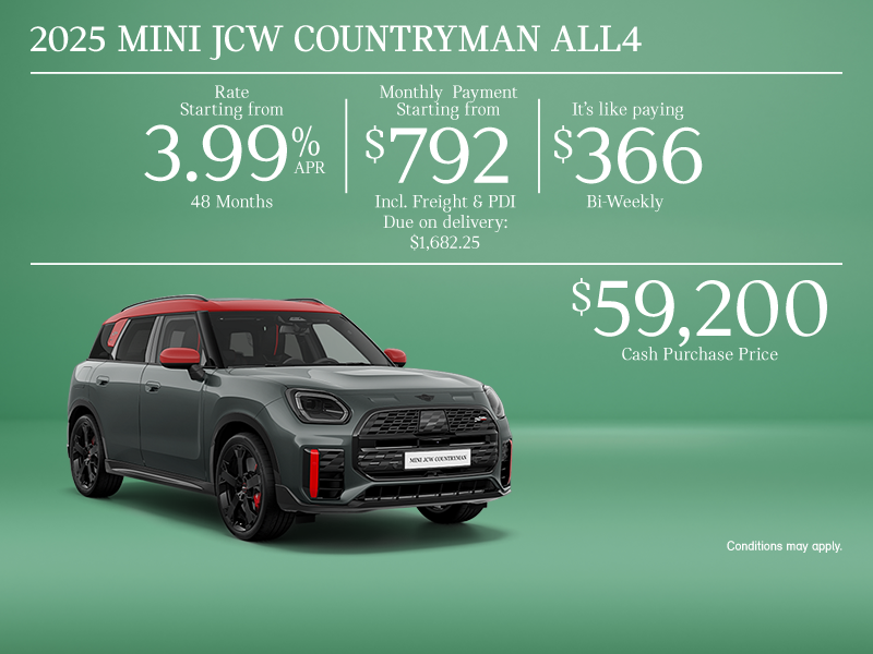 The 2025 MINI JCW Countryman ALL4