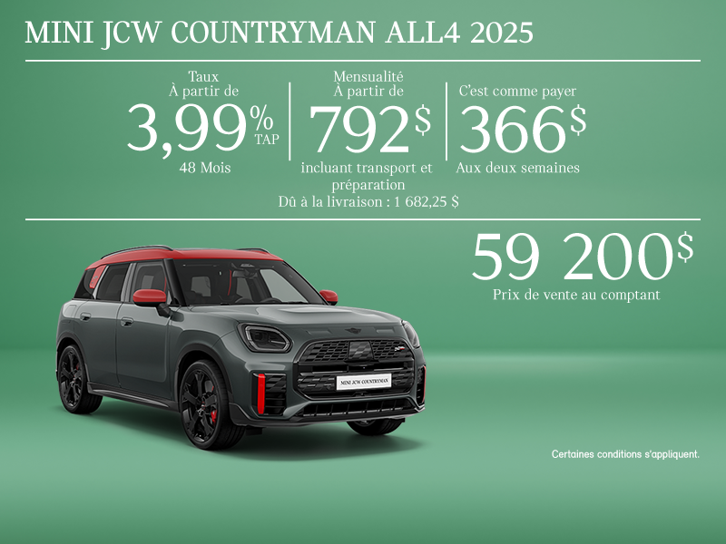 La MINI JCW Countryman ALL4 2025