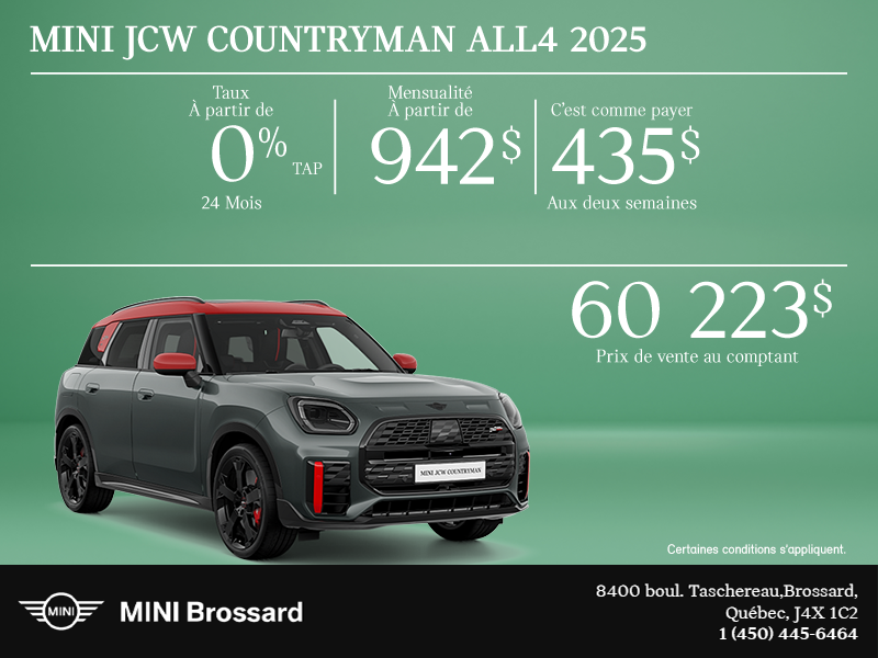 La MINI JCW Countryman All4 2025