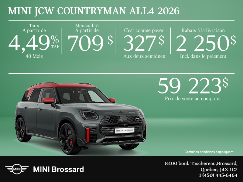 La MINI JCW Countryman All4 2026