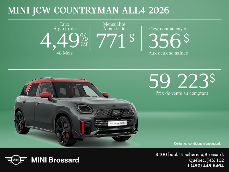 La MINI JCW Countryman All4 2026