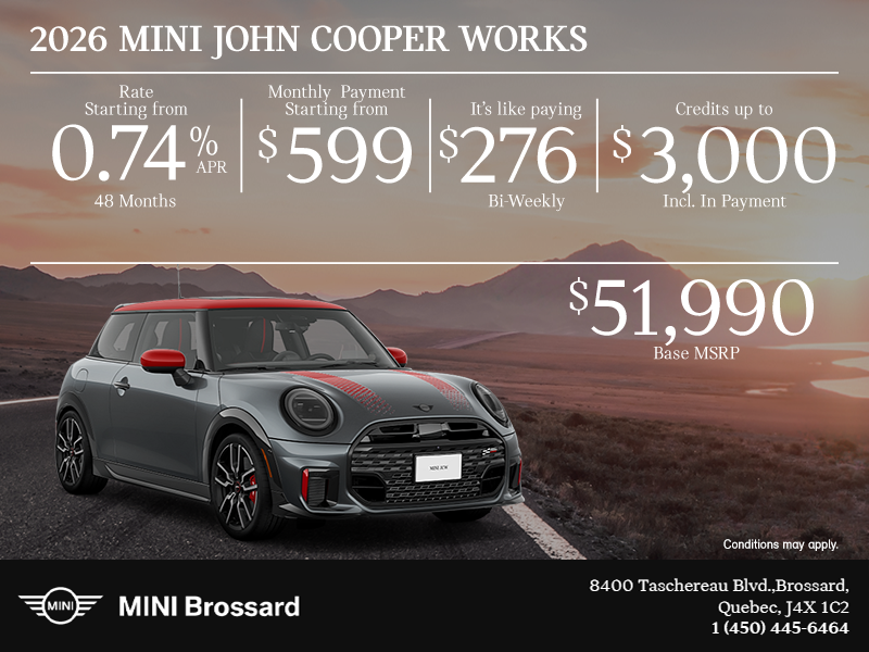 The 2026 MINI John Cooper Works