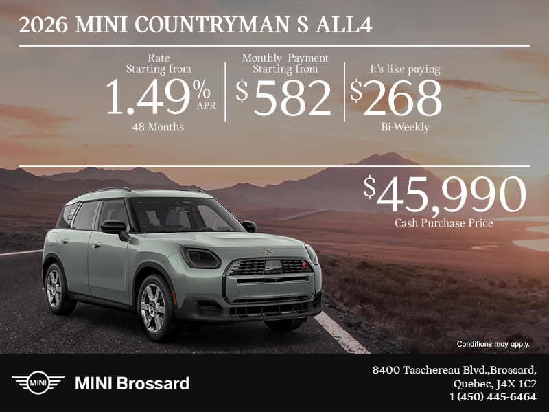 The 2026 MINI Countryman S All4