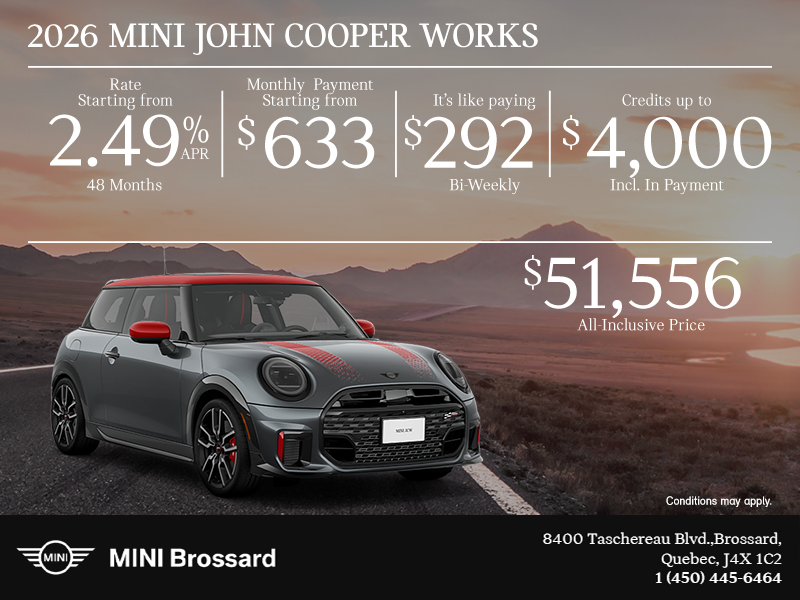 The 2026 MINI John Cooper Works