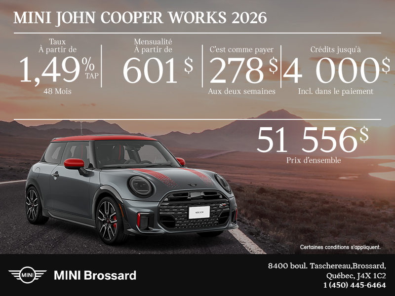 La MINI John Cooper Works 2026