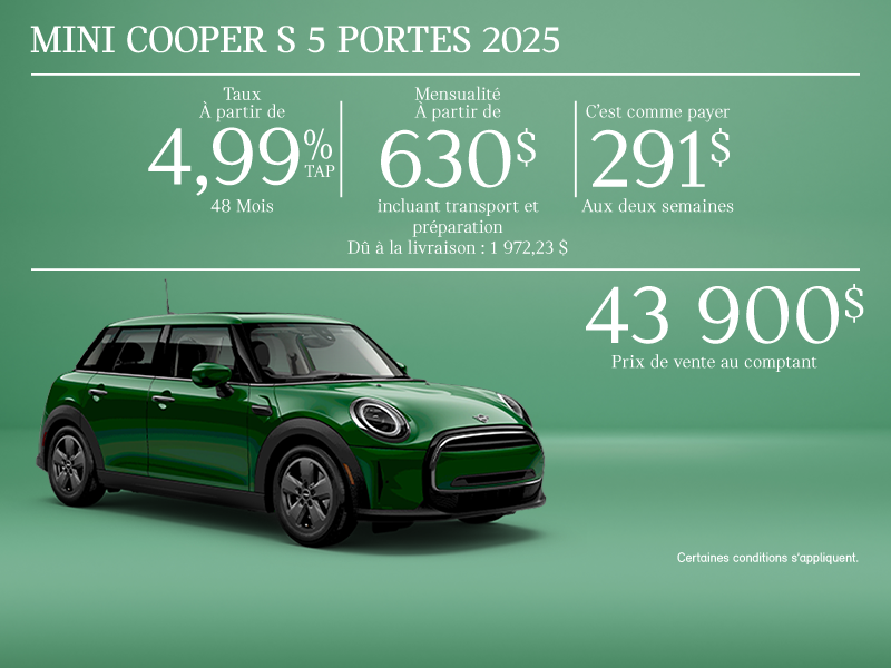 La MINI Cooper S 5 portes 2025