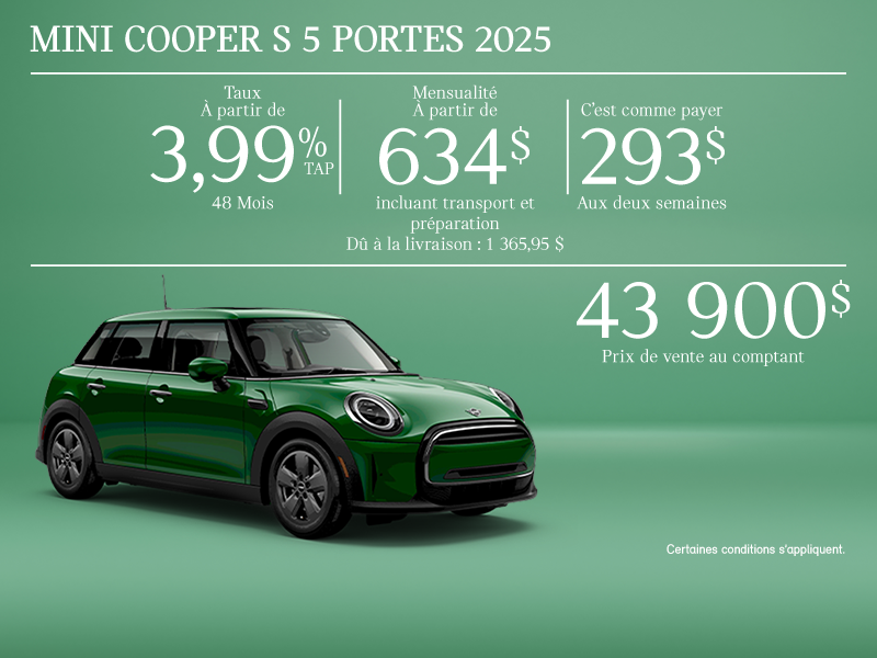 La MINI Cooper S 5 portes 2025