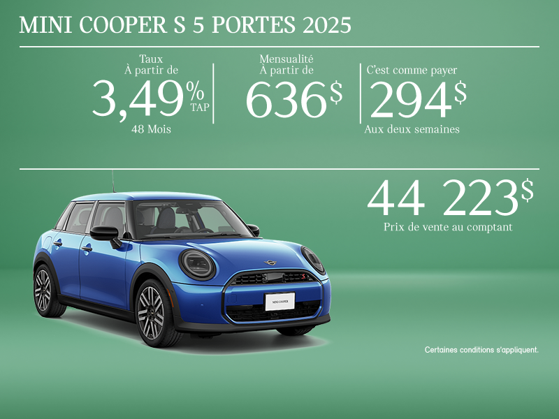 La MINI Cooper S 5 portes 2025