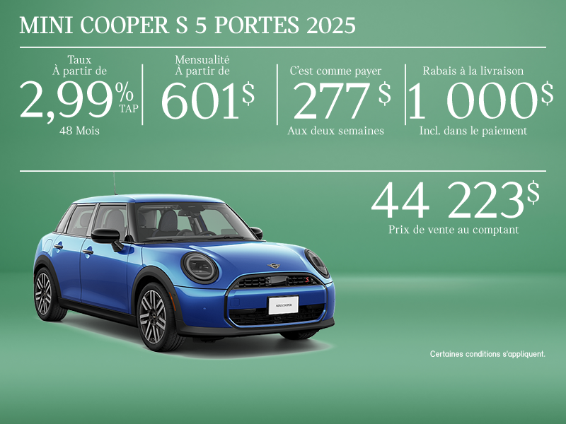 La MINI Cooper S 5 portes 2025