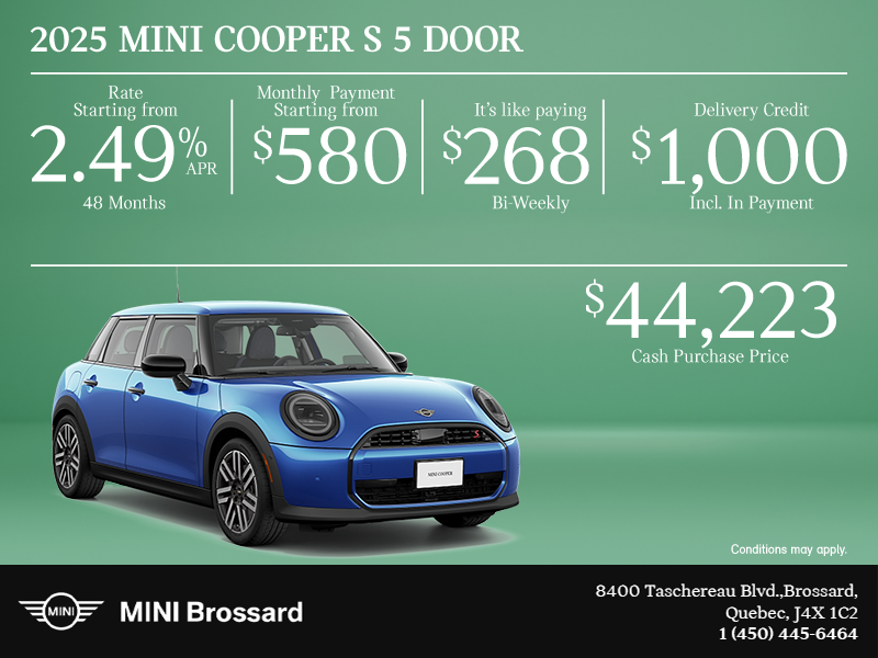 The 2025 MINI Cooper S 5-Door