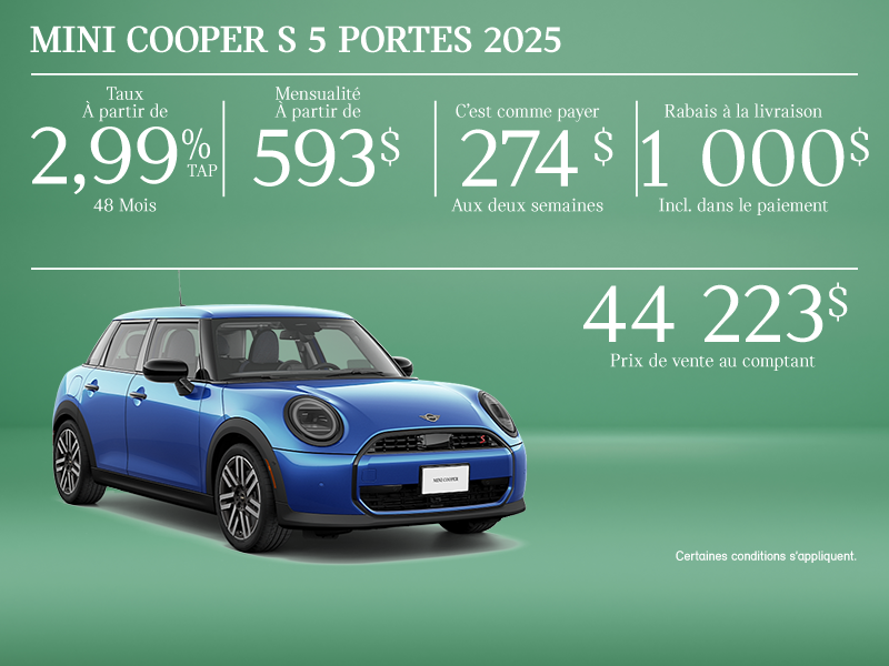 La MINI Cooper S 5 portes 2025