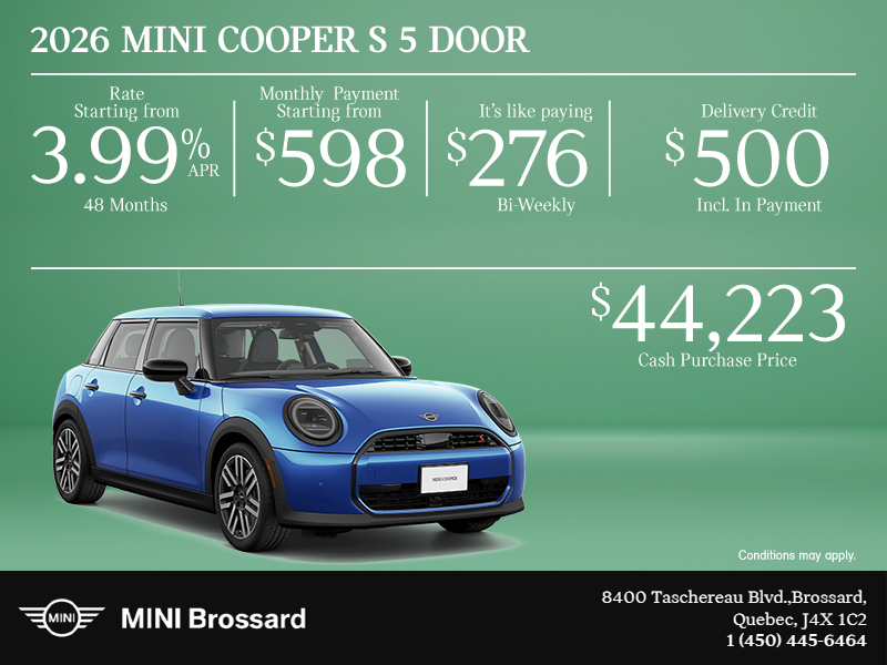 The 2026 MINI Cooper S 5-Door