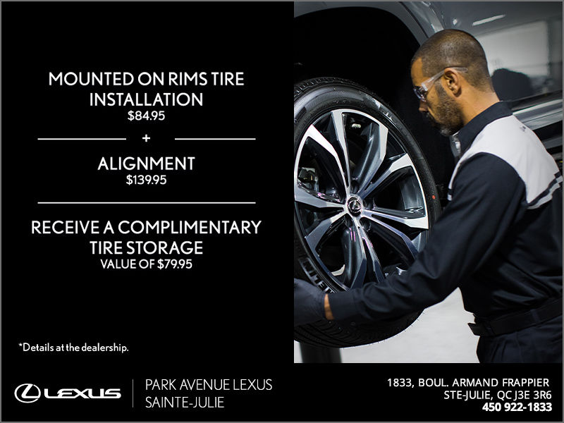 Tire service promotion