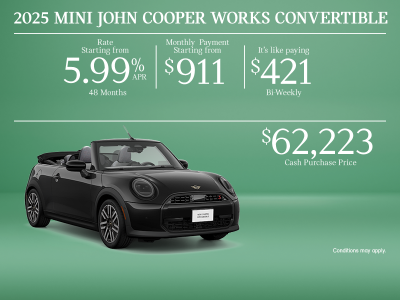 The 2025 MINI John Cooper Works Convertible