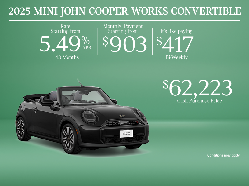 The 2025 MINI John Cooper Works Convertible