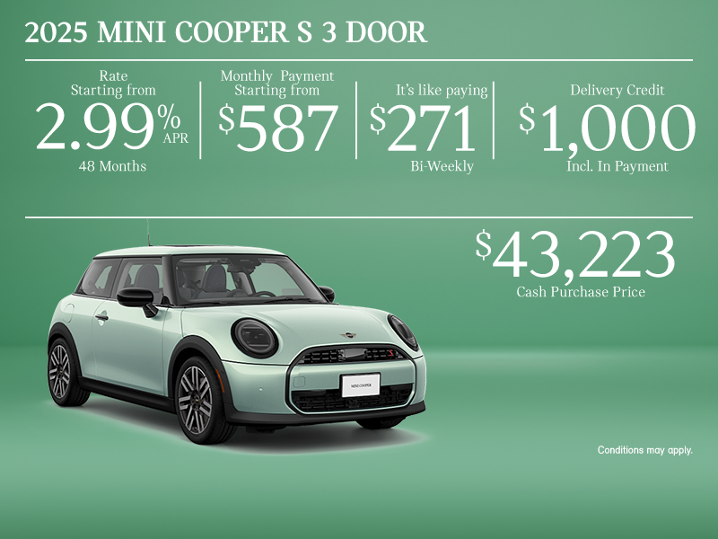 The 2025 MINI Cooper S 3 Door