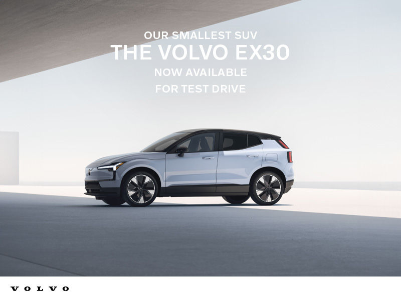 The Volvo EX30 : Available for test drive