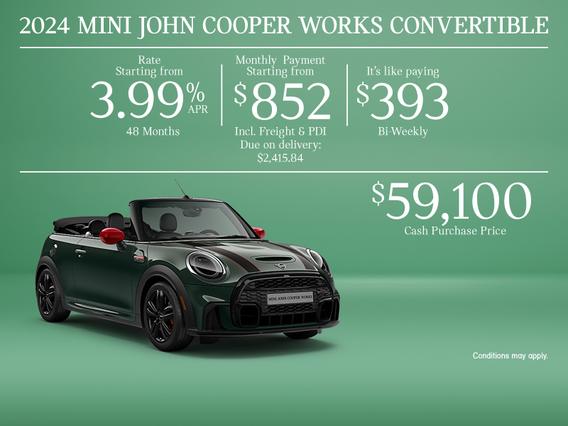 The 2024 MINI JCW Convertible