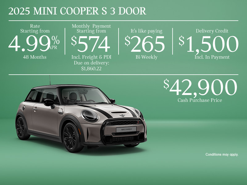 The 2025 MINI Cooper S 3-Door