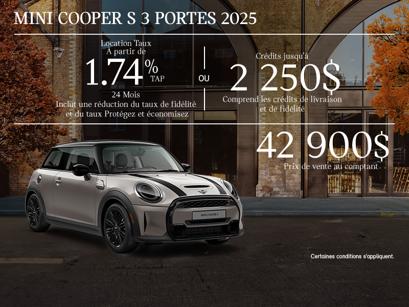 La MINI Cooper S 3 portes 2025